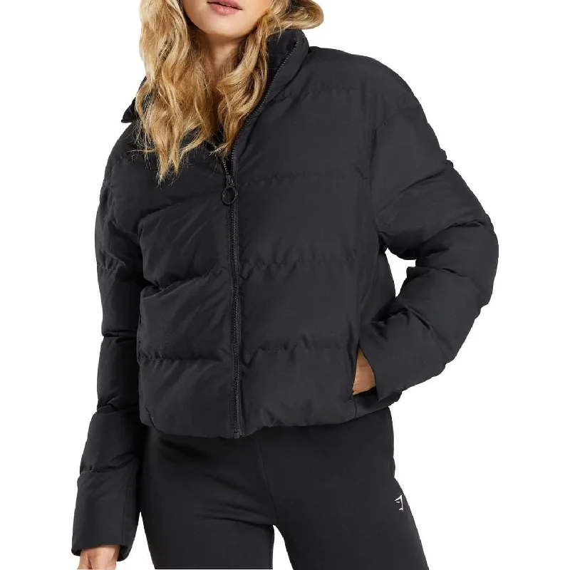 Gymshark Womens Puffer Jacket - Black Women's Canada Goose jackets