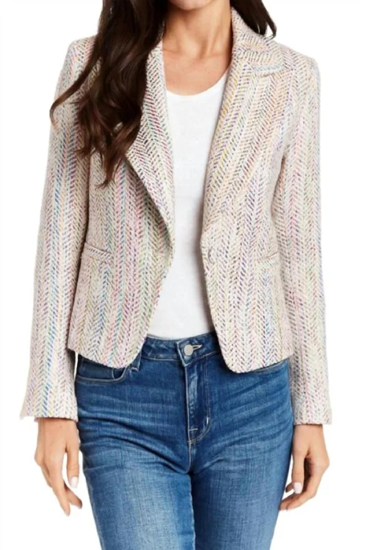 Milo Blazer In Multi Single Button Blazer