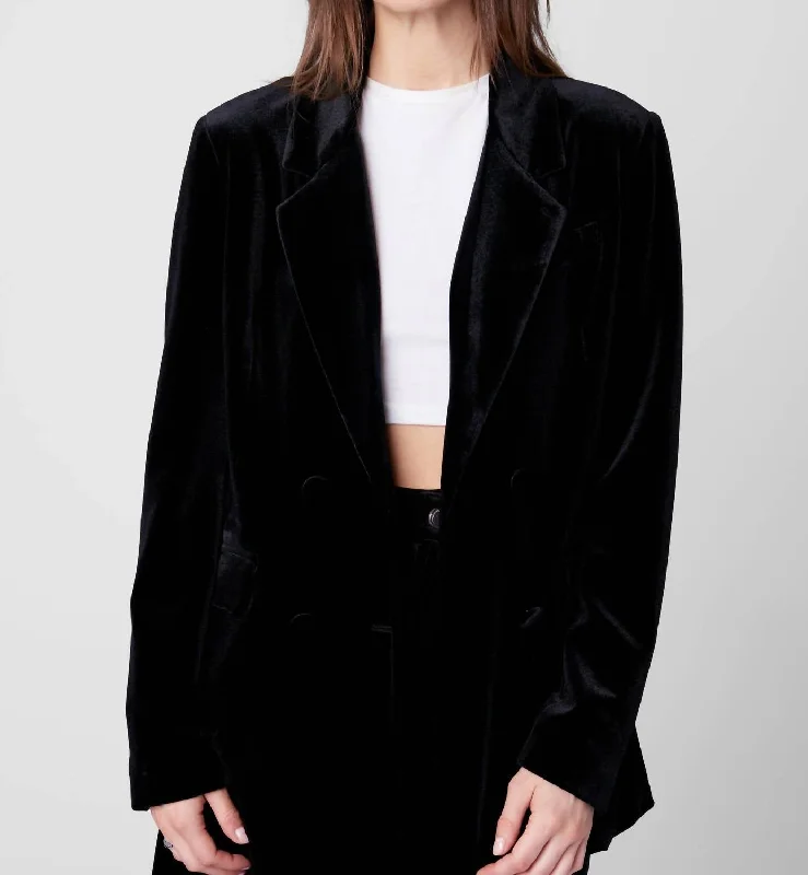 Last Dance Blazer In Black Elegant Office Blazer