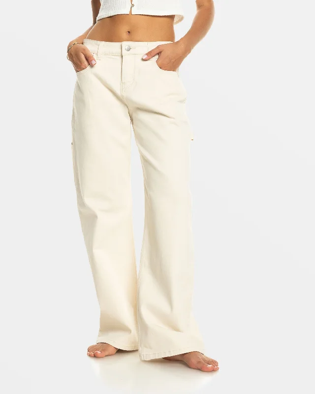 Finley Worker Carpenter Denim Pant - Bone