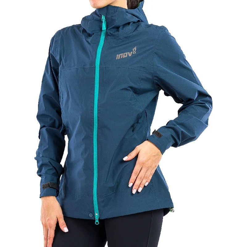 Inov8 VentureLite Womens Waterproof Jacket - Navy Women's hooded jackets