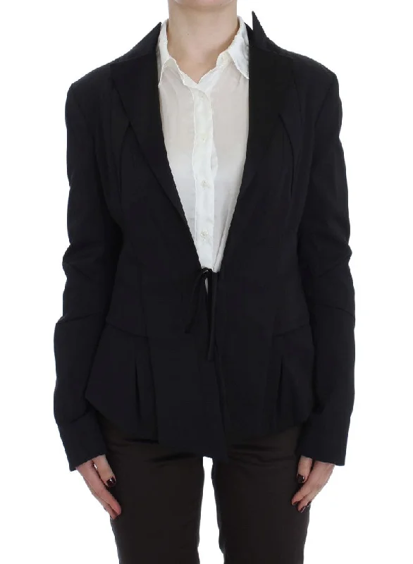 Exte  Stretch Single Breasted Blazer Women's Jacket Classic Style Blazer