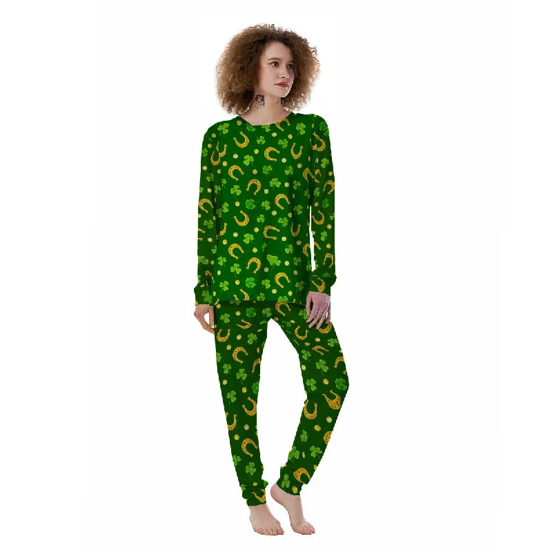 Saint Patrick's Day Irish Print Pattern Women's Pajamas Macy’s pajama sets