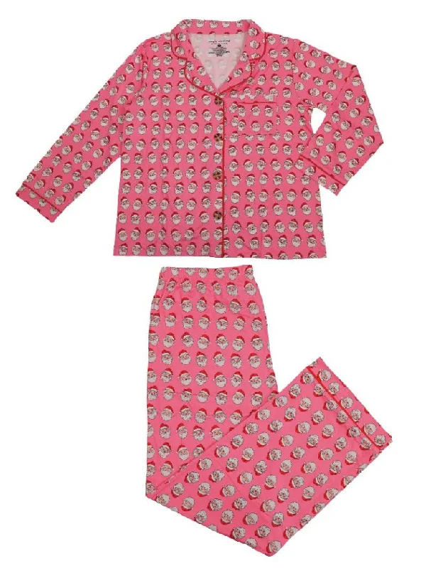 Simply Southern Womens Santa Button Down Pajama Set Couple pajama sets