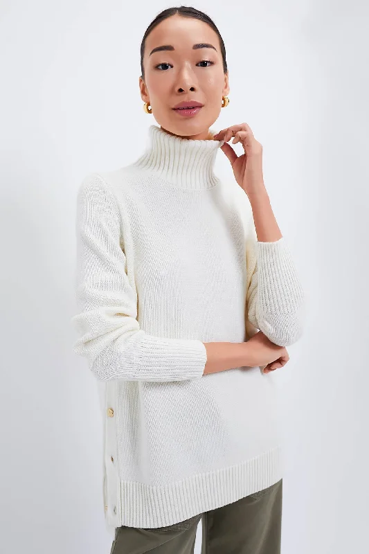 Winter White Sophia Sweater Cashmere sweaters