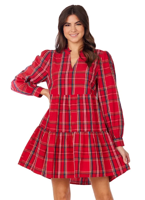 Shannon Plaid Dress Wedding guest mini dresses