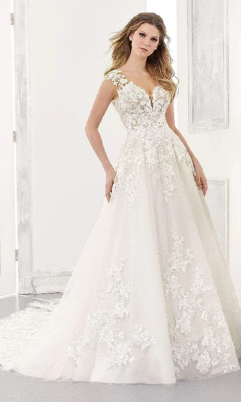 Mori Lee Bridal - 2173 Agatha Wedding Dress A-line Wedding Gown