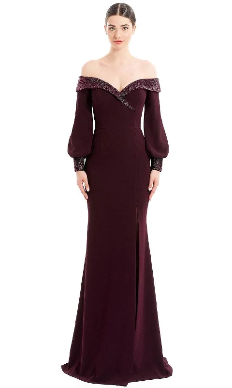 Alexander by Daymor 1675 - Off-Shoulder Long Formal Gown Casual party dresses