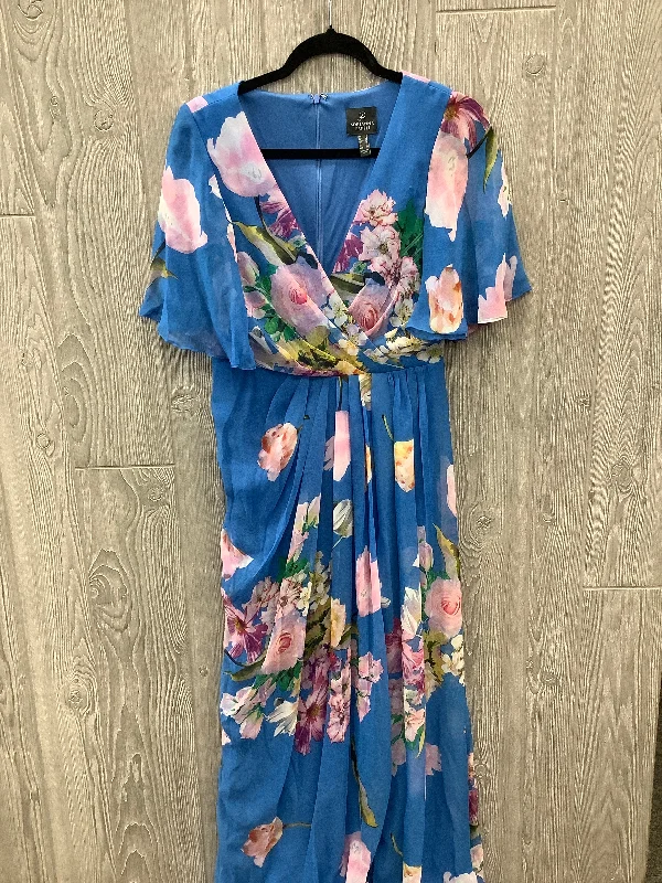 Dress Casual Maxi By Adrianna Papell In Blue, Size: S Office maxi dresses