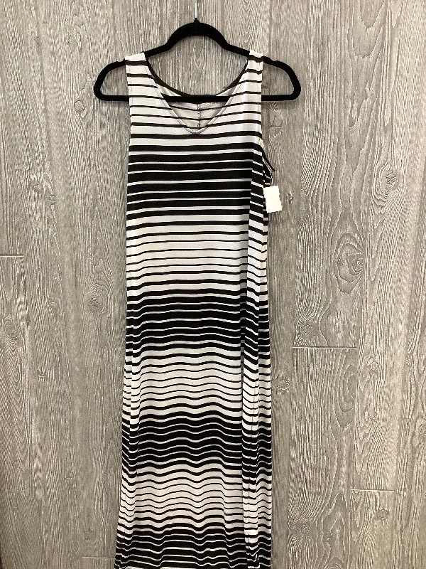 Dress Casual Maxi By Apt 9 In Black & White, Size: M Clubbing maxi dresses