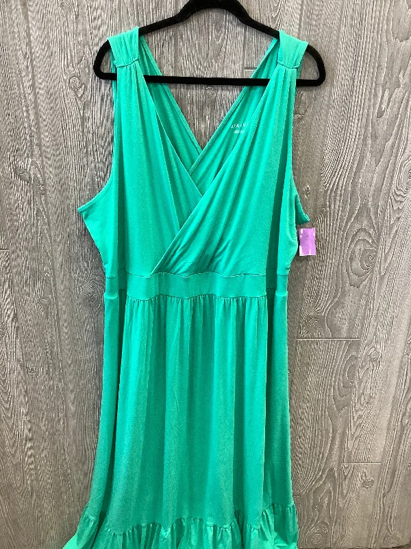 Dress Casual Maxi By Ava & Viv In Green, Size: 3x Sequin maxi dresses