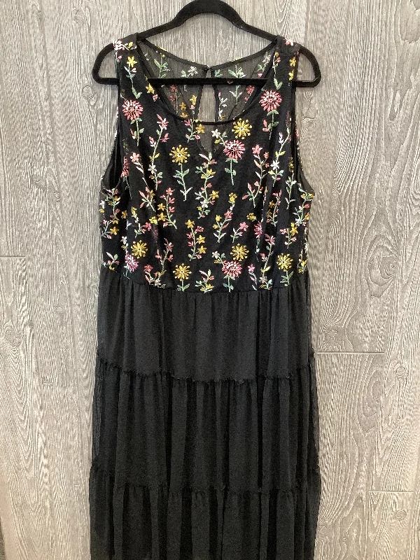 Dress Casual Maxi By Lane Bryant In Black, Size: 2x Party maxi dresses