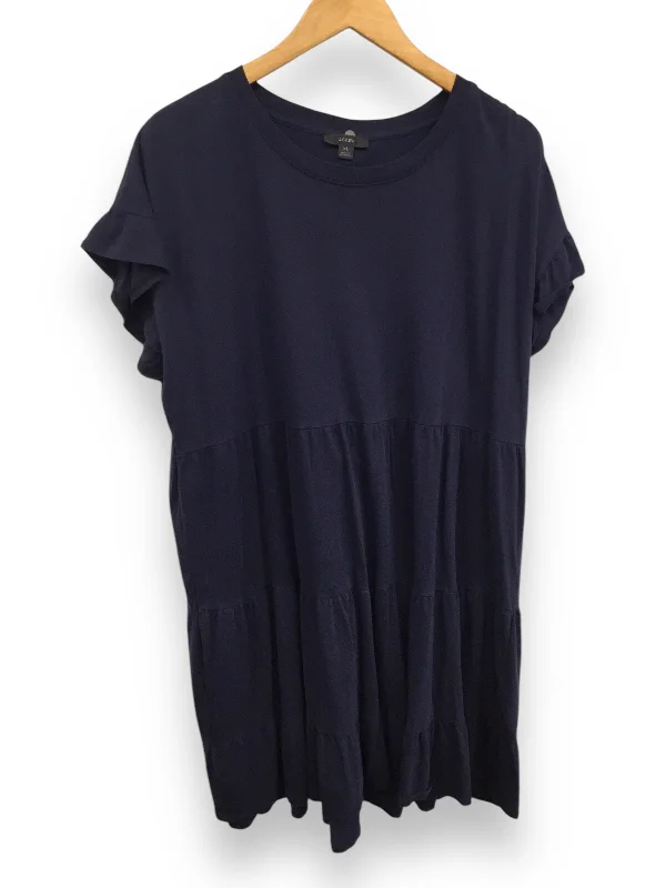 Dress Casual Midi By J. Crew In Navy, Size: Xl Silk midi dresses