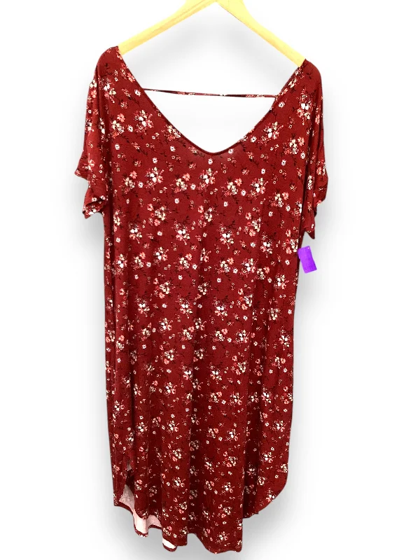 Dress Casual Midi By Maurices In Floral Print, Size: Xxl Date night midi dresses