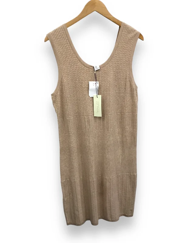 Dress Casual Midi By Rachel Zoe In Tan, Size: Xl Long sleeve midi dresses