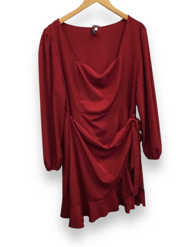 Dress Casual Midi By Shein In Maroon, Size: 1x Must-have midi dresses for this season