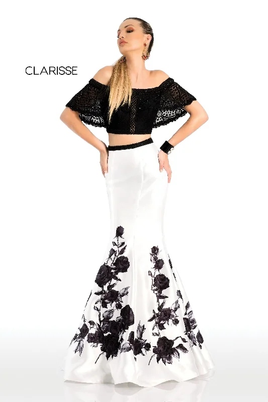 Clarisse -4906 Two Piece Monochrome Evening Dress Lounge unclassified dresses