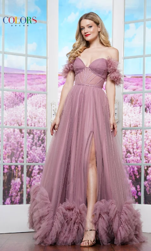 Prom Ball Gown with Ruffles: Colors Dress 3485 Corset unclassified dresses