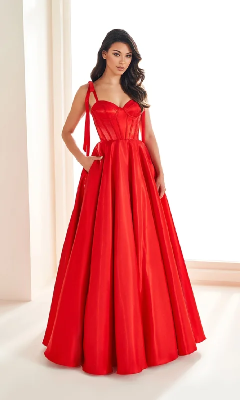 Shoulder-Bows Prom Ball Gown: Ellie Wilde EW36210 Ruched unclassified dresses