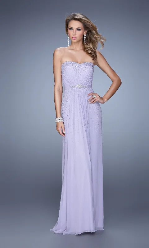 La Femme Embellished-Jersey Prom Dress 21237 Chiffon unclassified dresses