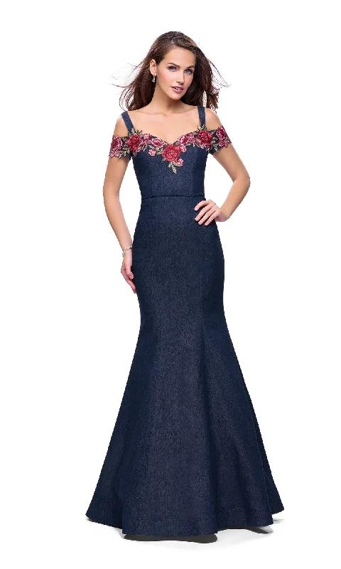 La Femme 25753 Dark Blue Prom Dress Luxury unclassified dresses