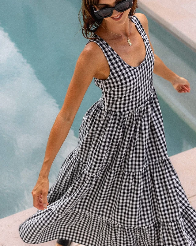 Magnolia Dress - Black Gingham Festival unclassified dresses