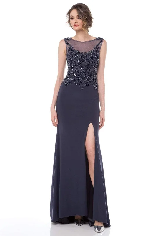 Marsoni by Colors - M155SC Embellished Illusion Bateau Sheath Gown Anniversary unclassified dresses