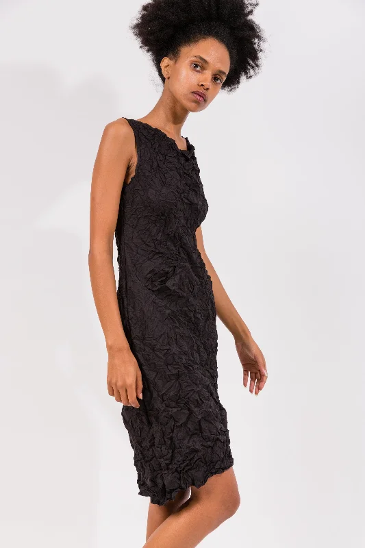 Moth Cowl Dress | Black Discounted unclassified dresses