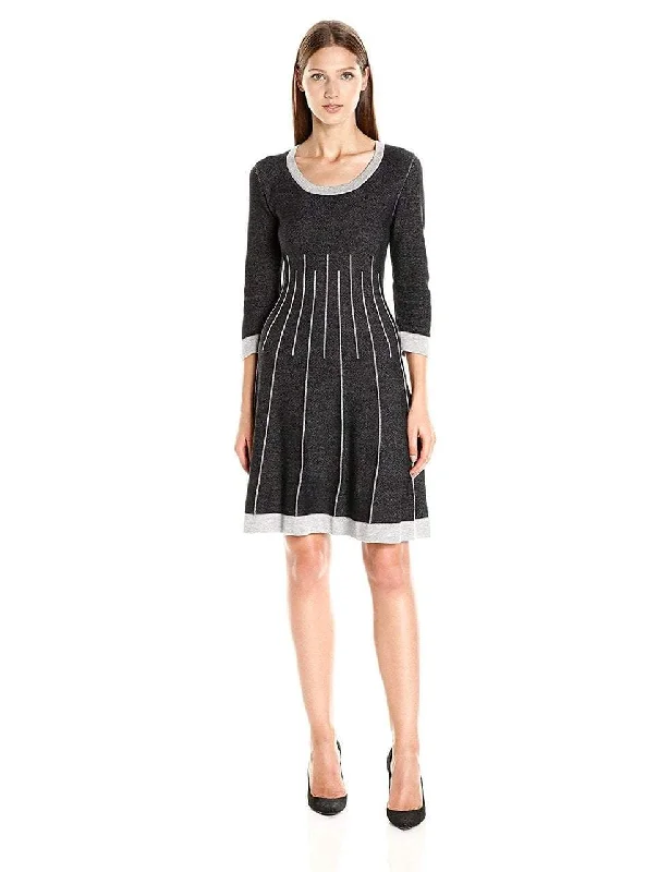 Nine West - Cotton Knit A-line Dress 10588854SC Stylish unclassified dresses