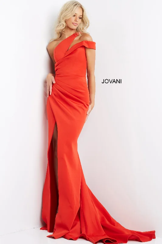 One Shoulder Ruched Evening Dress By Jovani -04222 Petite unclassified dresses