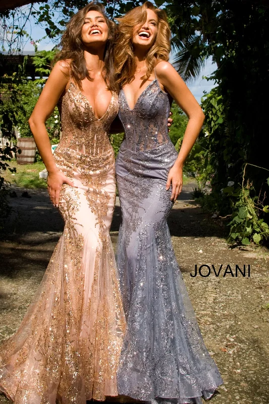 Spaghetti Straps Embellished Dress By Jovani -3675 Wedding guest unclassified dresses