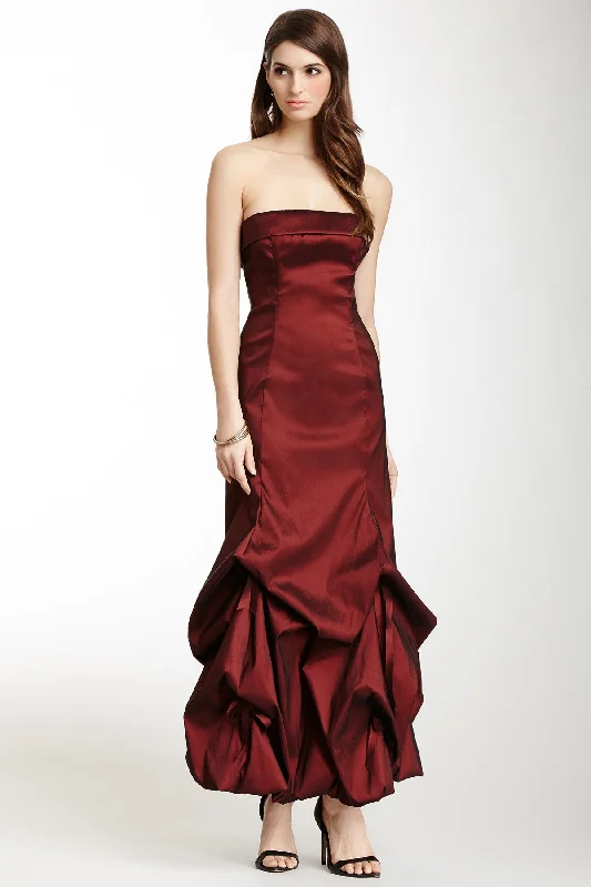 Tafetta Glamour Balloon Dress - Rouge One-shoulder unclassified dresses