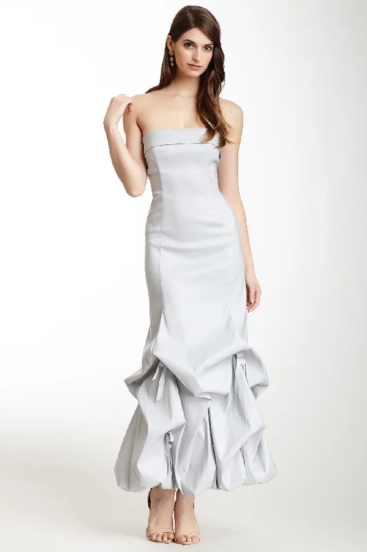 Taffeta Glamour Balloon Dress - Silver Preppy unclassified dresses