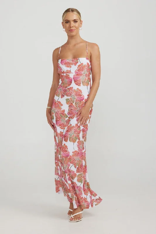 Charlie Holiday Evelyn Maxi Dress Poppy Tulle Maxi Skirt