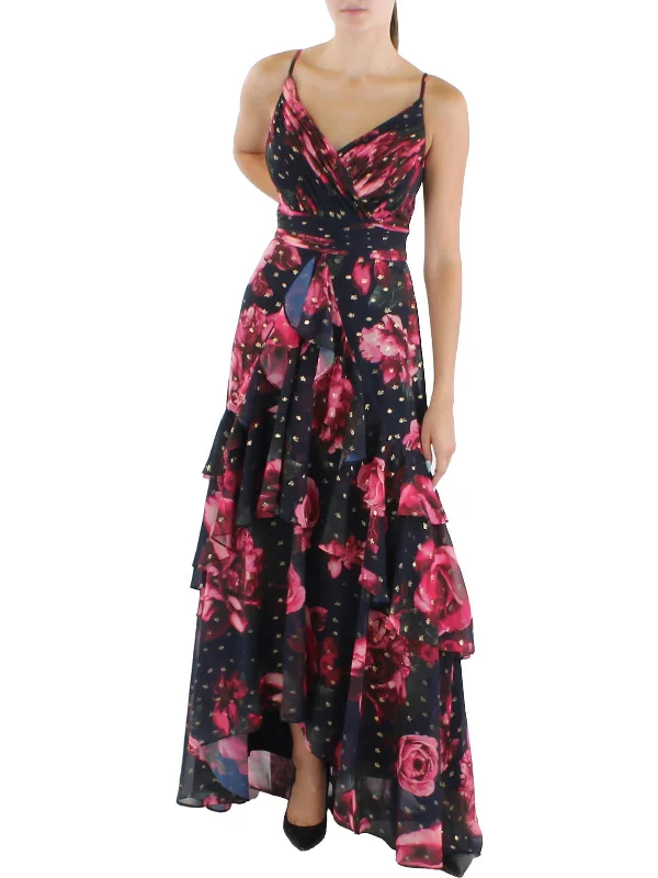Womens Tiered Maxi Evening Dress Casual Maxi Outfit
