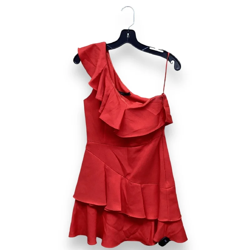 Dress Casual Midi By Bcbgmaxazria In Orange, Size: Xs Trendy Midi Look