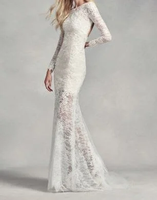 Vera Wang Lace and Bead Dress/ VW351291 Lace Dress Trend